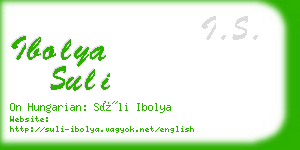 ibolya suli business card